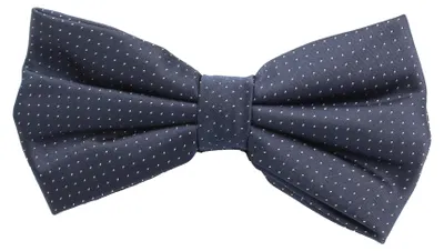 Produktbild von Fabio Farini - 1 Stück Herren Fliegen mit Punkten - Männer Querbinder Vorgebunden Bowtie Dunkelblau (Weiß)