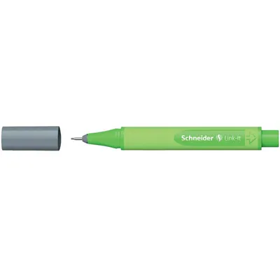 Produktbild von Schneider Schreibgeräte Link-It, Grau, Grün, Grau, Kunststoff, Dreieck, Silver-grey, Faser