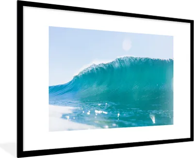 Produktbild von MuchoWow® MuchoWow® Gerahmtes Poster Golf - Meer - Sommer 90x60 cm - Poster mit zchwarzem Bilderrahmen - Wanddekoration - Fotos
