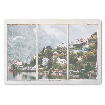 Produktbild von MuchoWow® Schreibtischunterlage Aussicht - Berg - Nebel 60x40 cm - XXL Mauspad - Großes Mauspad