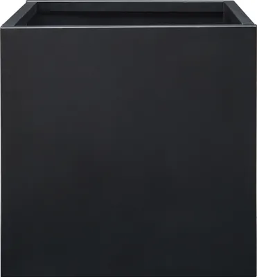 Produktbild von Pflanzkübel 'Vaargel' Pflanztopf Indoor Outdoor 60 x 60 x 60 cm quadratisch verzinkter Stahl Schwarz