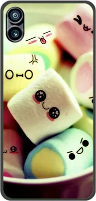 Produktbild von König Design Hülle kompatibel mit Nothing Phone 1 Kunststoff Soft Handyhülle - Handy Case Marshmallows