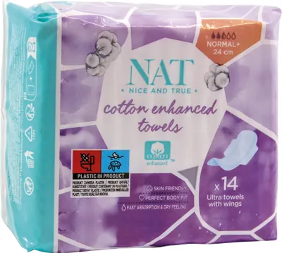 Obrázek produktu pro NAT Nice and True Ultra dünne Damenbinden 332158 14 St