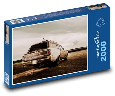 Produktbild von Puzzle 2000 Alter amerikanischer Wagen auf der Straße - martinpuzzle