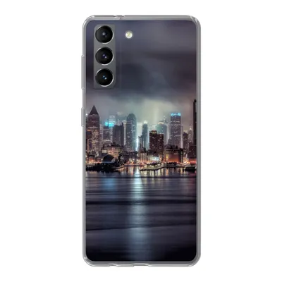 Produktbild von MuchoWow® Handyhülle Schutzhülle Hülle für Samsung Galaxy S21 New York - Amerika - Skyline Silikon Softcase Handy Hülle - Softcase
