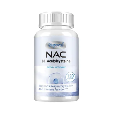 Immagine prodotto di NAC N-Acetilcisteina 500 mg (120 capsule) Integratore alimentare, fegato, reni, polmoni, vie respiratorie