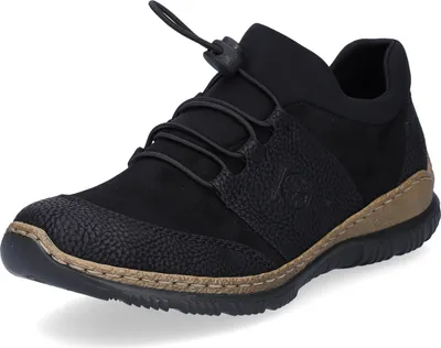 Produktbild von Rieker Damenschuhe Halbschuhe Bequem Sneaker Schwarz Freizeit, Schuhgröße:38 EU