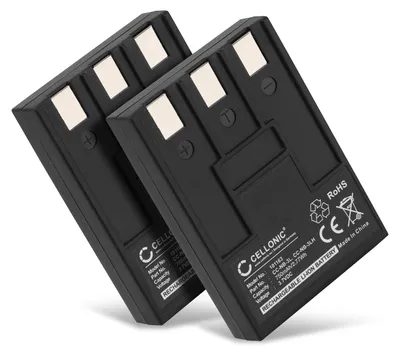 Image de CELLONIC 2x Batterie pour Appareil photo Compatible avec Canon Digital IXUS II, Digital IXUS i, Digital IXUS 750, NB-3L - (750mAh, 3.7V)