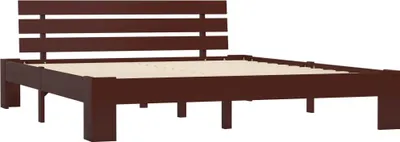 Obrázek produktu pro vidaXL Postel z masivu tmavě hnědá borovice 160x200 cm