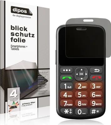 Produktbild von Blickschutzfolie für Sweetlink S3PLUS 4G matt Schutzfolie Folie Display Schutz dipos
