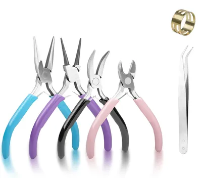4-teiliges Zangenset 11,4 cm – Spitz-, Seiten- und Rundzange