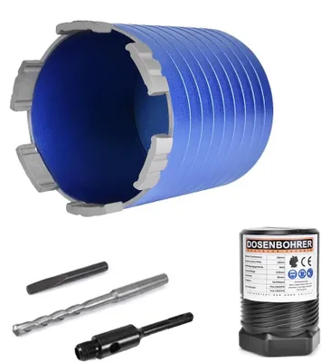 Image de Perceuse diamantée turbo de 82 mm - Filetage M16 avec adaptateur SDS Plus - Pour béton et maçonnerie