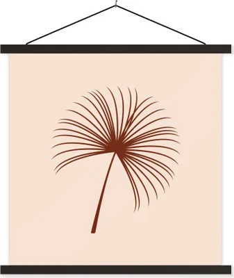 Produktbild von MuchoWow® Textilposter Sommer - Pflanze - Pastell 40x40 cm mit schwarzem Rahmen - Fotos