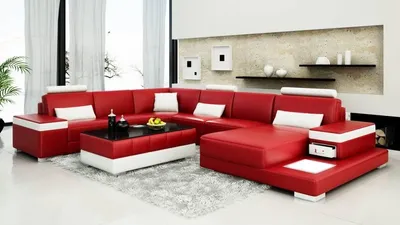 Immagine prodotto di Divano Angolare Per La Zona Giorno A Forma Di U Di Design