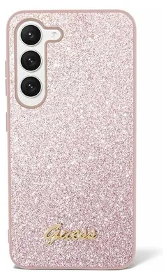 Obrázek produktu pro Guess GUHCS24LHGGSHP Samsung Galaxy S24 Ultra hardcase Glitter Script pink