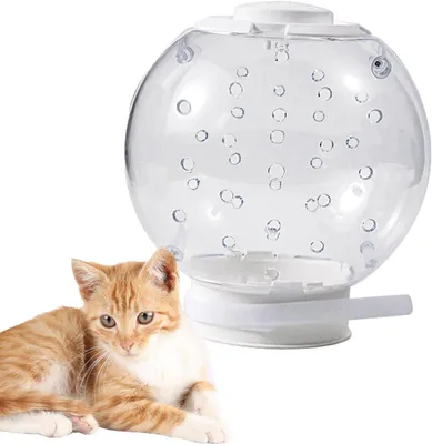 Produktbild von Atmungsaktive Katzenhaube – Katzenpflegemaske, verstellbarer transparenter Kopfschutz, Katzenblasenhelm, Anti-Beiß-Maulkorb zum Baden und Scheren (14 cm)