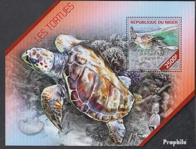 Produktbild von Briefmarken Niger 2014 Mi Block 300 (kompl. Ausg.) postfrisch Schildkröten