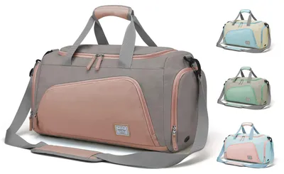 Sporttas 35L mit Schuhfach, Reisetasche, Duffeltas, 53x27x27 cm