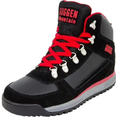 Produktbild von GUGGEN MOUNTAIN Herren Wanderschuhe Bergschuhe Outdoorschuhe Walkingschuhe Outdoor M010, Farbe Schwarz-Rot, EU 45