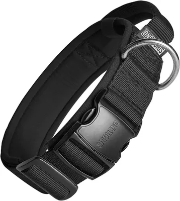 Produktbild von Hunde Halsband mit Metallschnalle für Hunde (Schwarz, M)