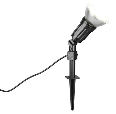Obrázok produktu pre Vonkajší reflektor, čierny, plast, E27, 15 W, V 51 cm