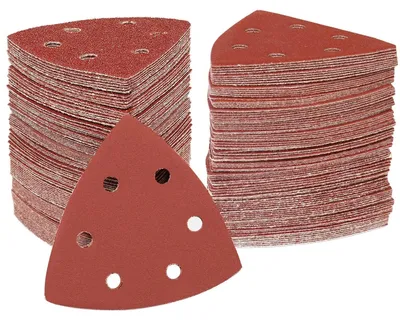Immagine prodotto di Carta abrasiva a velcro, 70 pezzi, grana 320, dimensioni 93x93x93 mm, ossido di alluminio, con 6 fori