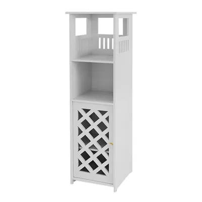 Image de Armoire de salle de bain Armoire de salle de bain pp 3 étagères 78x22x22cm blanc