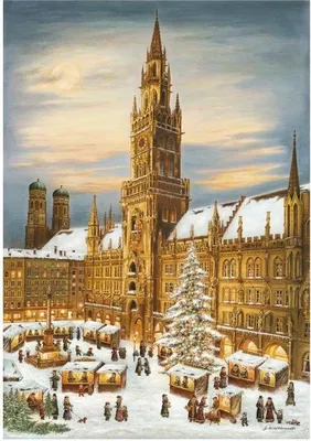 Produktbild von Adventskalender München Rathaus mit Marienplatz-Motiv