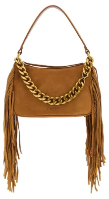 Produktbild von Twinset Liliane Medium Wildleder braun Fransen Kette
