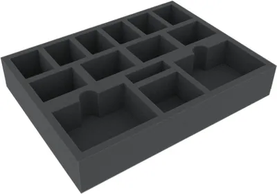 Produktbild von Schaumstoffeinlage für Brettspiele, 14 Fächer, 293x219x50mm