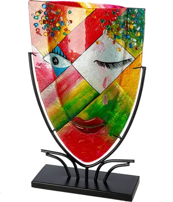 Produktbild von Casablanca by Gilde Gesichtsvase oval Dreaming orange H. 49 cm, 59284