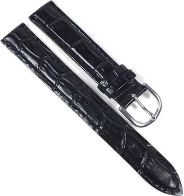 Produktbild von Casio Ersatzband Uhrenarmband Leder Band schwarz 15mm LTP-1083