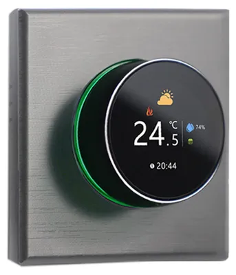 Produktbild von WIFI Smart Thermostat, Digital LCD Raumthermostat Farbbildschirm Wandthermostat Fußbodenheizung für 3A Warmwasserbereitung mit Hintergrundbeleuchtung/Temperatur/Sensor/Zeittemperaturkalibrierung,Grau