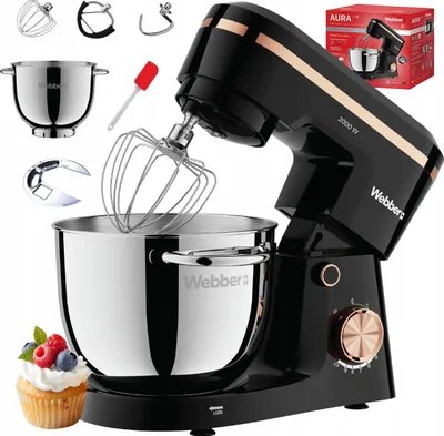 Immagine prodotto di Webber Sm15 Robot Da Cucina Planetario 2000 W Con Ciotola Da 5,2 L Multifunzione