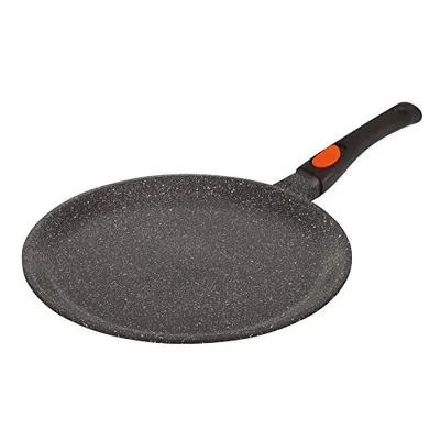Produktbild von KAMBERG 0008051 Omelettpfanne, 28 cm max. Durchmesser, Gusseisen/Gussaluminium, Induktionsherd-geeignet, Antihaftbeschichtung, abnehmbarer Griff