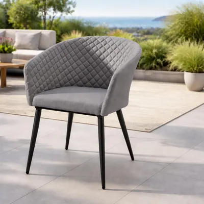 Produktbild von Destiny Gartensessel MODENA, Aluminium, Bespannung aus Olefin, grau