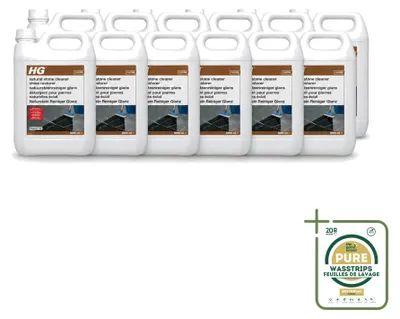 Produktbild von 12 x HG Natuurstein Reiniger Glanz - 5 L - Vorratspackung - 12 Stücke