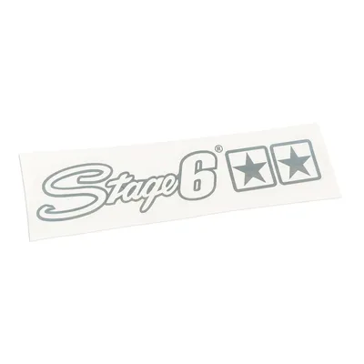 Immagine prodotto di Adesivo Sticker Scritta Logo STAGE6 250 x 450 mm Argento