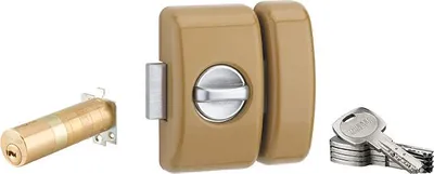 Image de Verrou universel Transit 2 ajustable, bronze, 5 clés - THIRARD