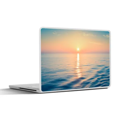 Produktbild von MuchoWow® Laptop Aufkleber Sticker Cover Sonne - Meer - Farben 36.5x27.5 cm - Laptop-Sticker