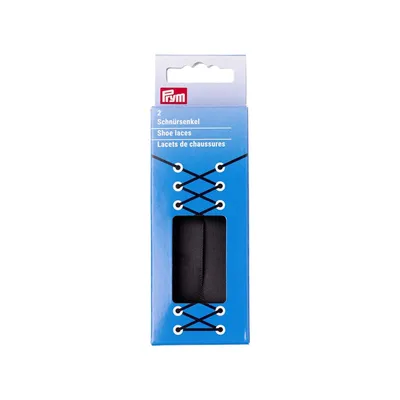 Obrázek produktu pro Ploché tkaničky saténové, 15 mm, 100 cm, černé