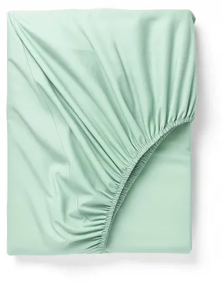 Produktbild von Fitizzio Spannbettlaken 200x220 Baumwollsatin weich mint