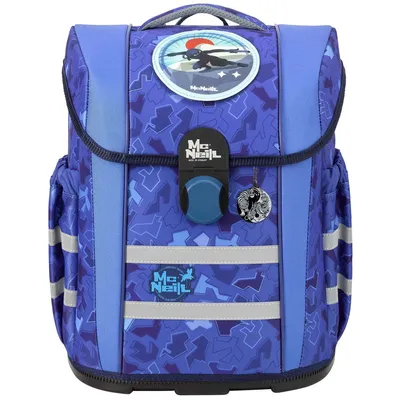 Produktbild von McNeill Schulranzen Ergo Mac2 Schoolbag Set 5-teilig Puzzle blau