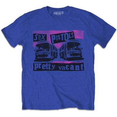 Image de Die Pistols - Pretty Vacant Coaches T-Shirt unie moyen - Blau