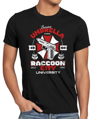 Produktbild von style3 Survive Raccoon University Herren T-Shirt