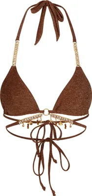 Produktbild von Moda Minx Bikini Top Lumiere Seychelles mit funkelnden Anhängern Caramel 2XL