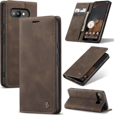 Produktbild von Google Pixel 9a Hülle - CaseMe 013 Klapphülle - Dunkelbraun