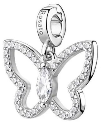 Image de Pendentif en argent Papillon avec zircone cubique Storie RZ264R