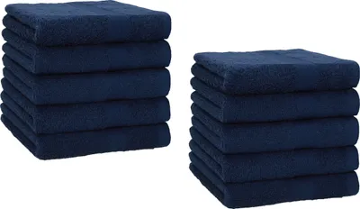 Produktbild von Betz Premium Seiftücher Set 10-teilig – 10× Seiftuch 30×30 cm, 100% Baumwolle 470 g/m², weich & saugstark, ® Farbe dunkelblau