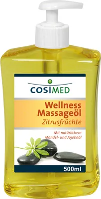 Produktbild von cosiMed Wellness-Massageöl Zitrusfrüchte mit Druckspender, Massage Öl, 500 ml
